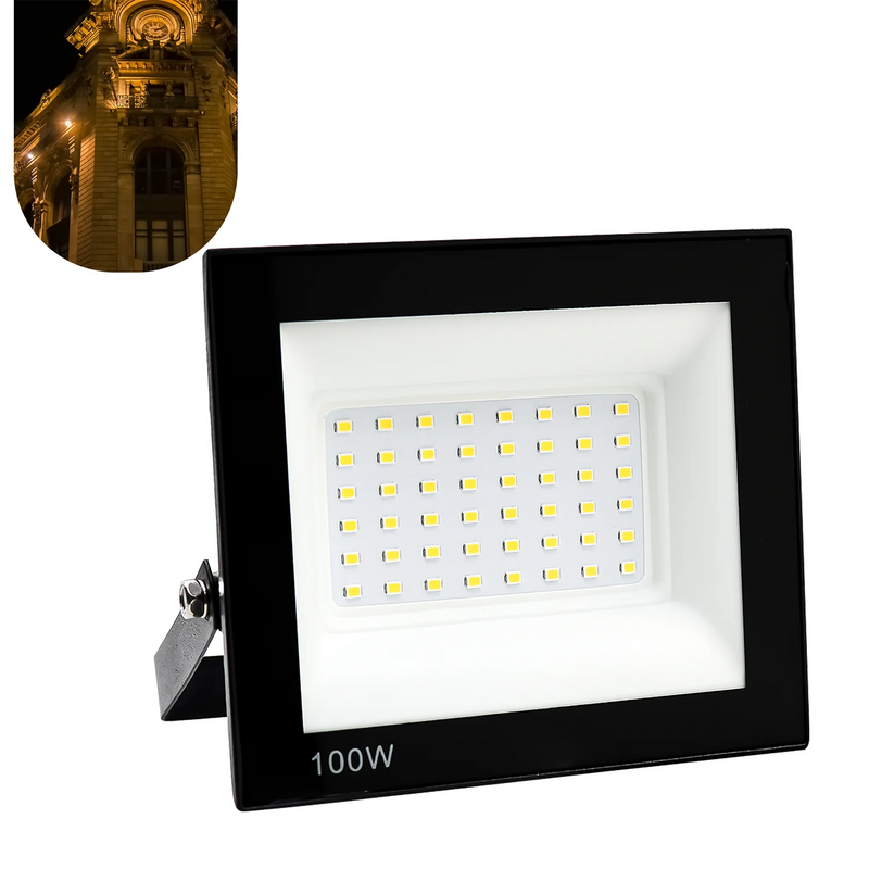 Led Reflector 100W Spotlight Bivolt Waterproof Strong White Light