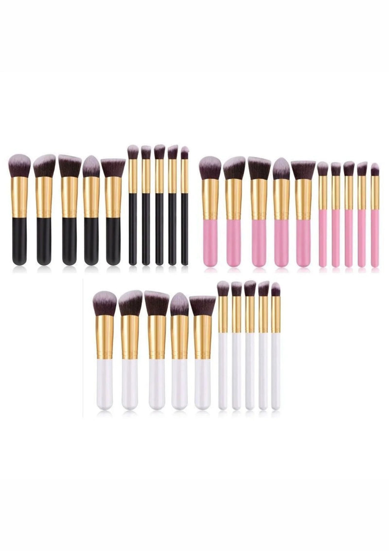 10 Kit Professional Kabuki contour makeup/smoke brushes ready to deliver